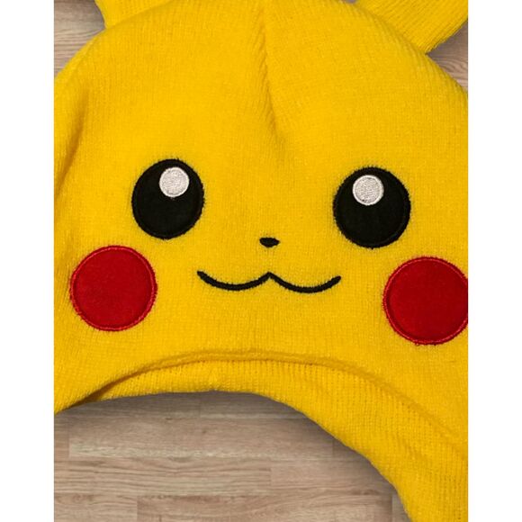 Pokemon Pikachu Knit Beanie Hat BioWorld 2015 OFFICIAL Skull Cap Winter Hat - Picture 3 of 7